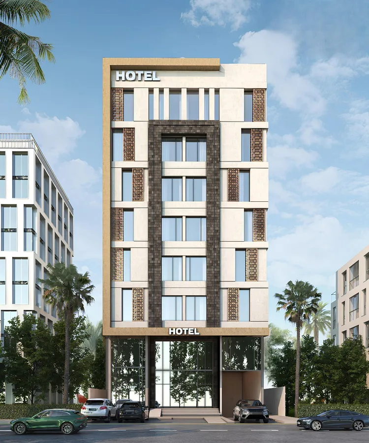 منظور معماري، فندق ثمانية أدوار، حي الإسكان